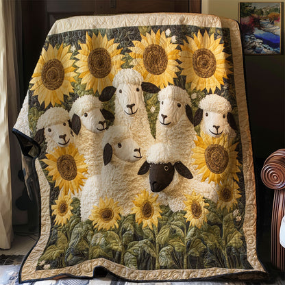 Sheeps Side Sunflowers WM3107001CL Quilt