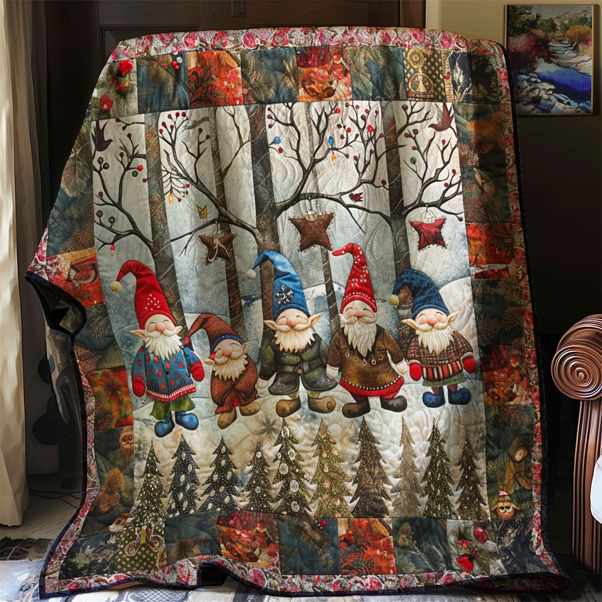 Short Gnomes WM1508058CL Quilt