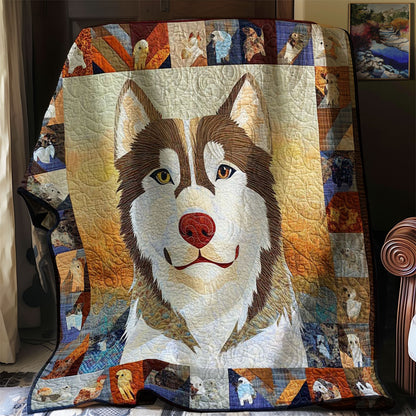 Siberian Husky Cozy WN0608049CL Quilt