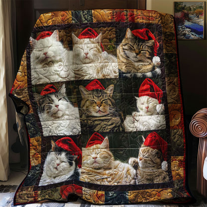 Silent Christmas Cats WN1508107CL Quilt