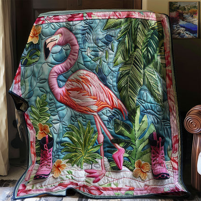 Silk Pink Flamingo WM2308058CL Quilt
