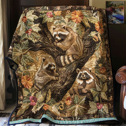 Silly Raccoons WN0909082CL Quilt