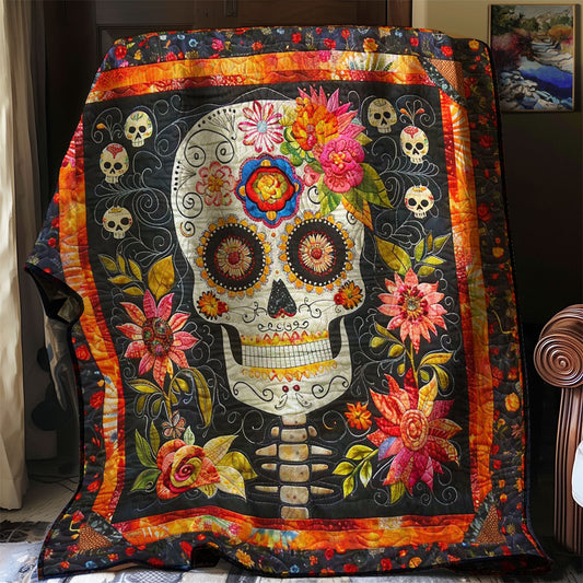 Skull Blossom Beauty WN0908102CL Quilt