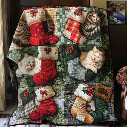 Sleeping Cat And Sock WM2108007CL Quilt