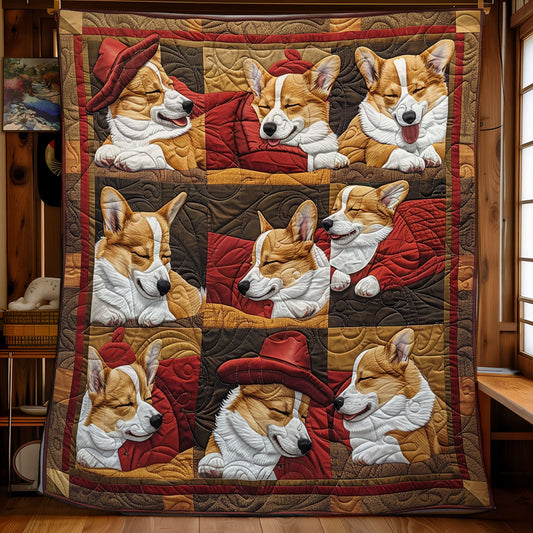 Sleeping Corgi SR2208032CL Quilt