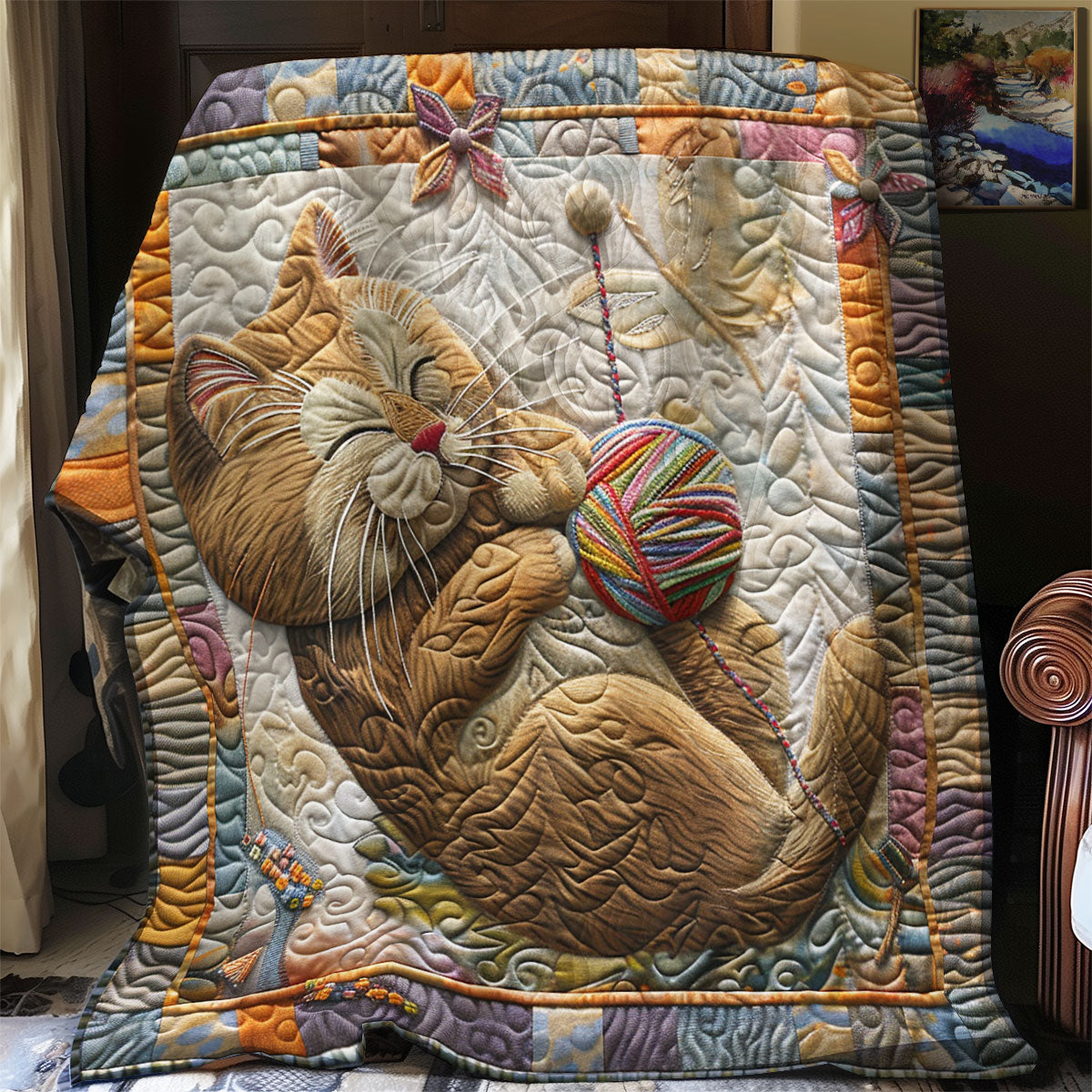 Sleeping Royal Cat SR1308043CL Quilt