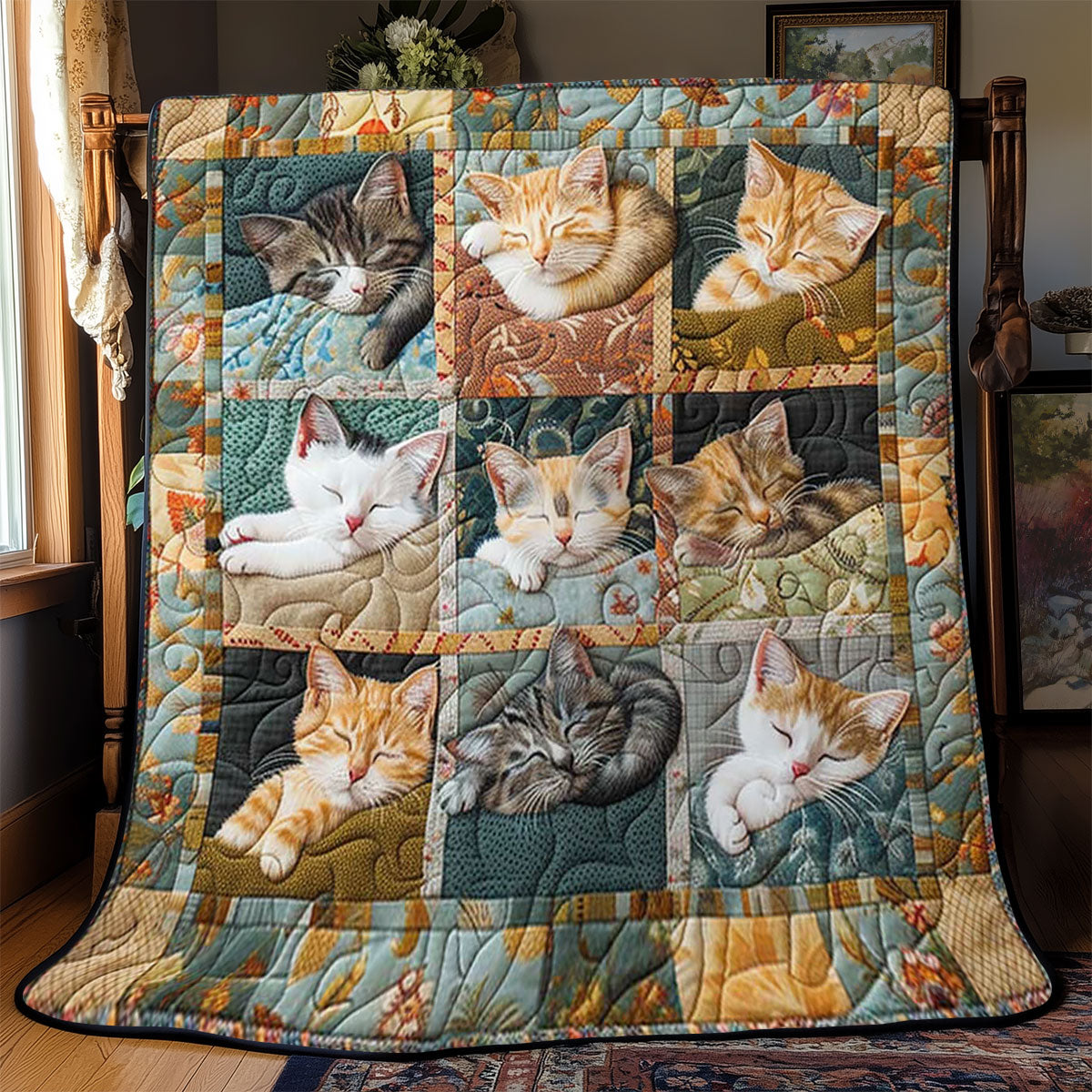 Sleepy Cat Blanket WN2108002CL Quilt