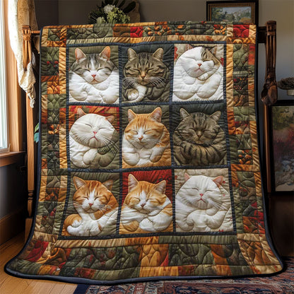Sleepy Head Cats WN2108030CL Quilt