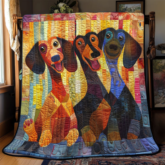 Smiling Dachshund WN2208060CL Quilt