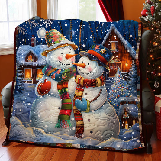 Snowman Couple SR2008017CL Quilt