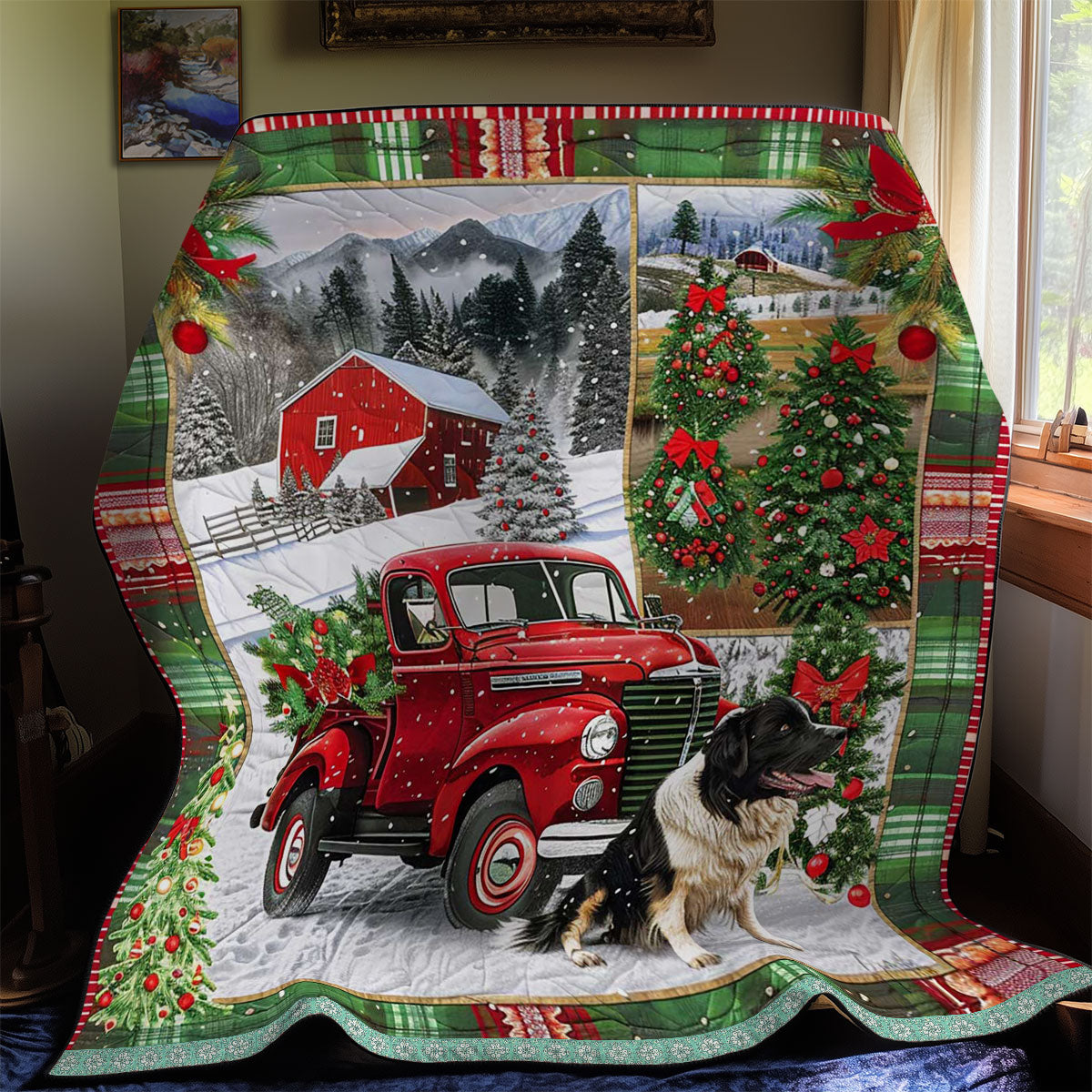 Snowy Christmas Truck WN3008029CL Quilt