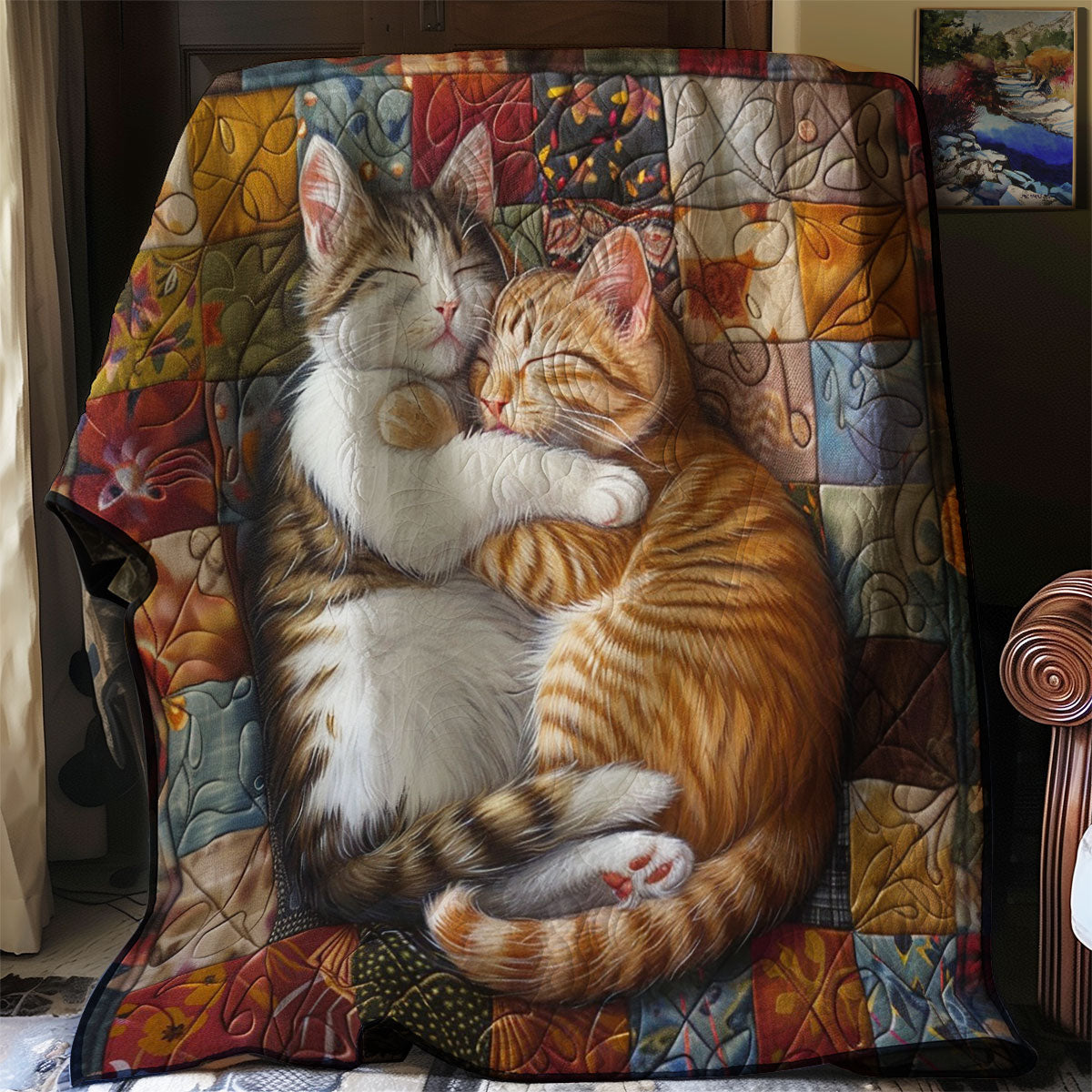 Snugging Cat WM2808067CL Quilt