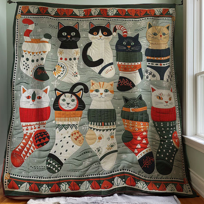 Sock Cats WM2907002CL Quilt