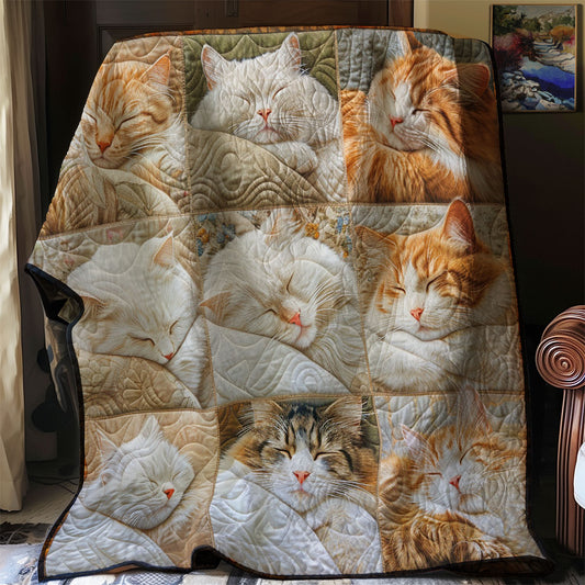 Soft Cat Sleeping WM2908016CL Quilt