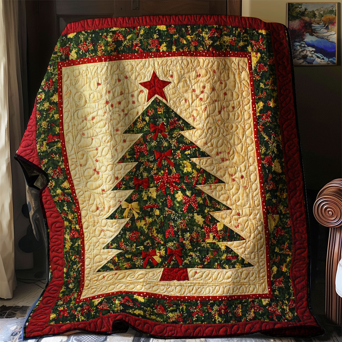 Sparkling Christmas Tree WN0308026CL Quilt