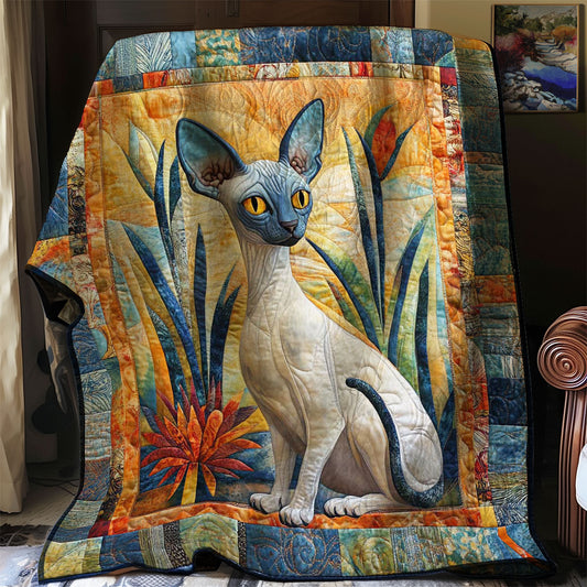 Sphynx And Flowers WN0608104CL Quilt