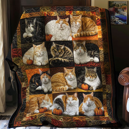 Spooky Halloween Cats WN1508113CL Quilt