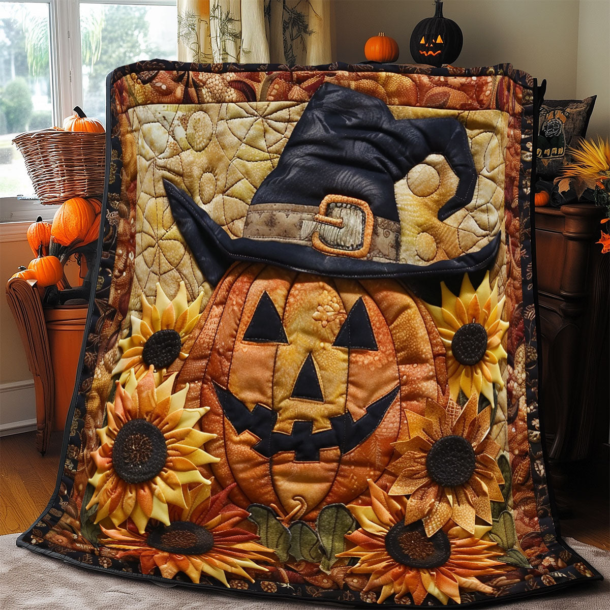 Spooky Pumpkin SR2208047CL Quilt