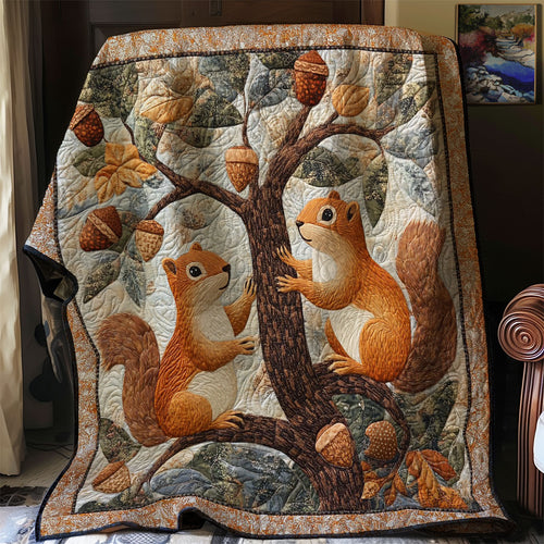 Squirrels And Acorns WM3107003CL Quilt