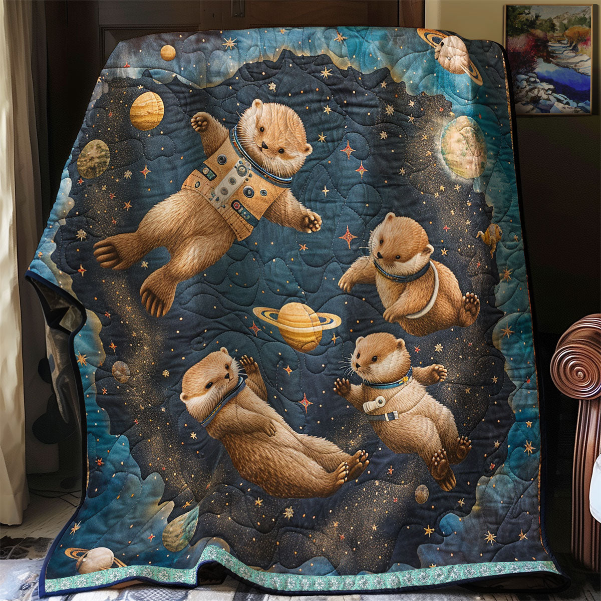 Starry Otter Expedition WN0909064CL Quilt