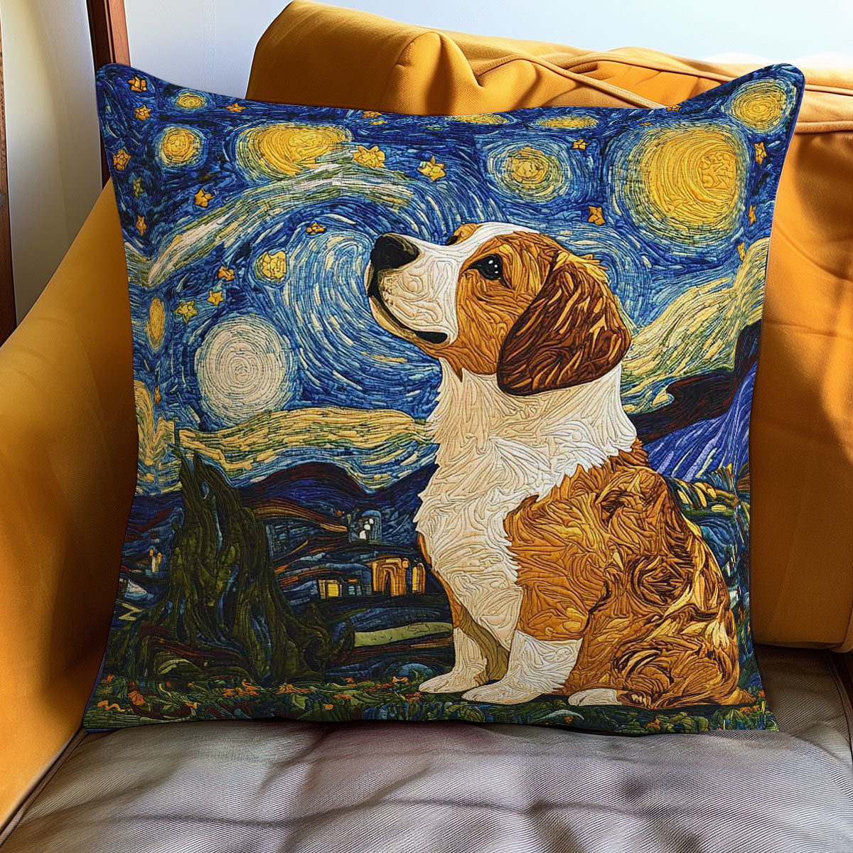 Starry Sky And Puppy WN0208095CL Quilt Pillow Case