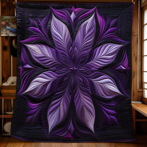 Stunning Purple Flower SR1608019CL Quilt