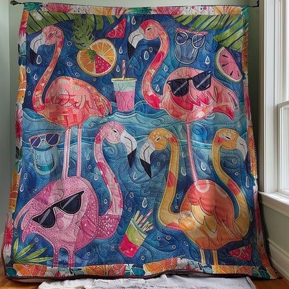 Summer Flamingoes WM2907001CL Quilt