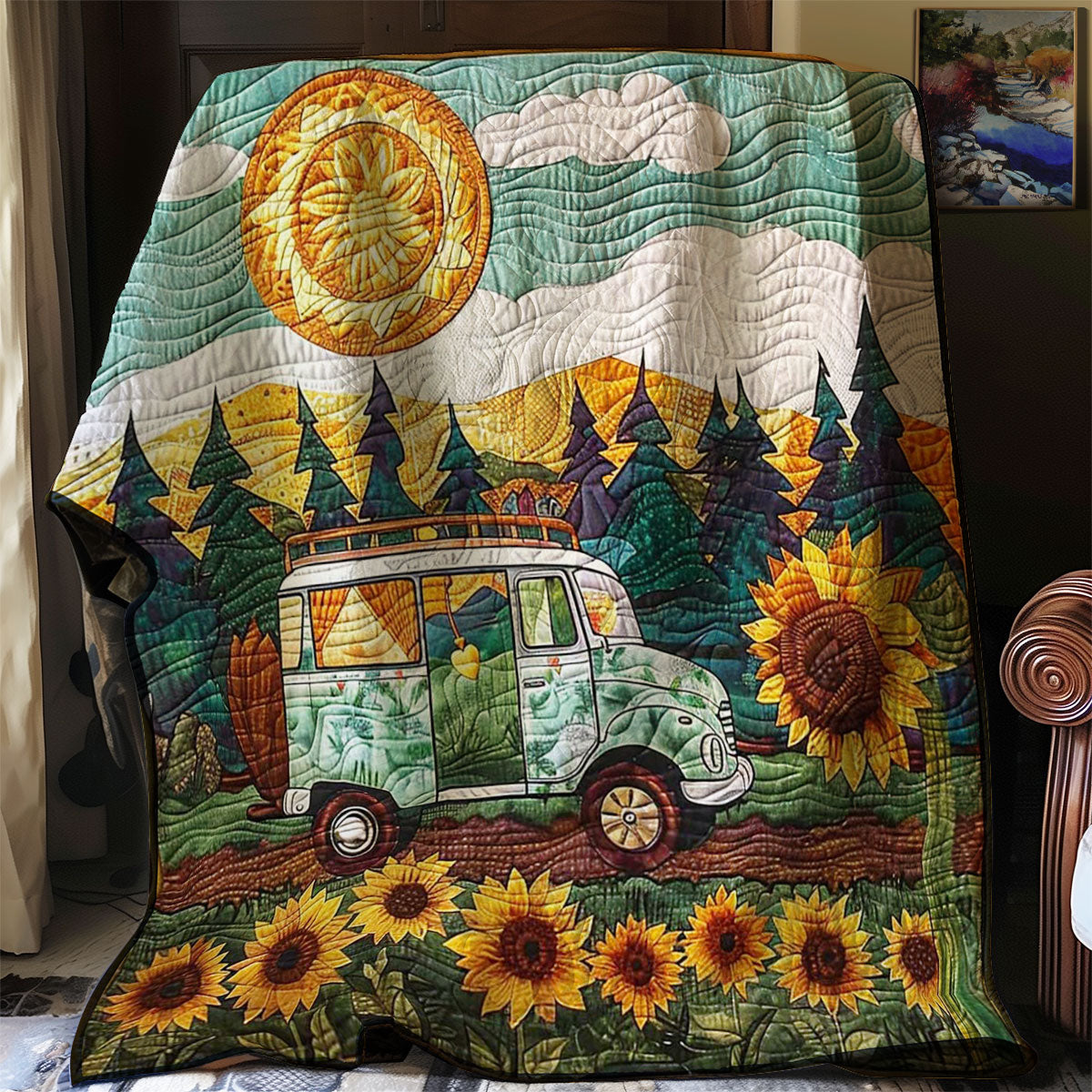 Sunflower Adventure WN1008031CL Quilt