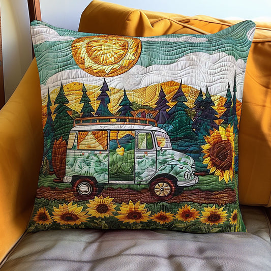 Sunflower Adventure WN1608061CL Quilt Pillow Case