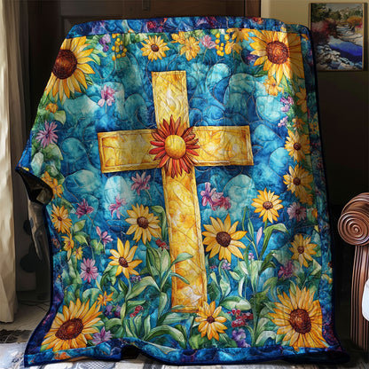 Sunflower Cross WM2008037CL Quilt