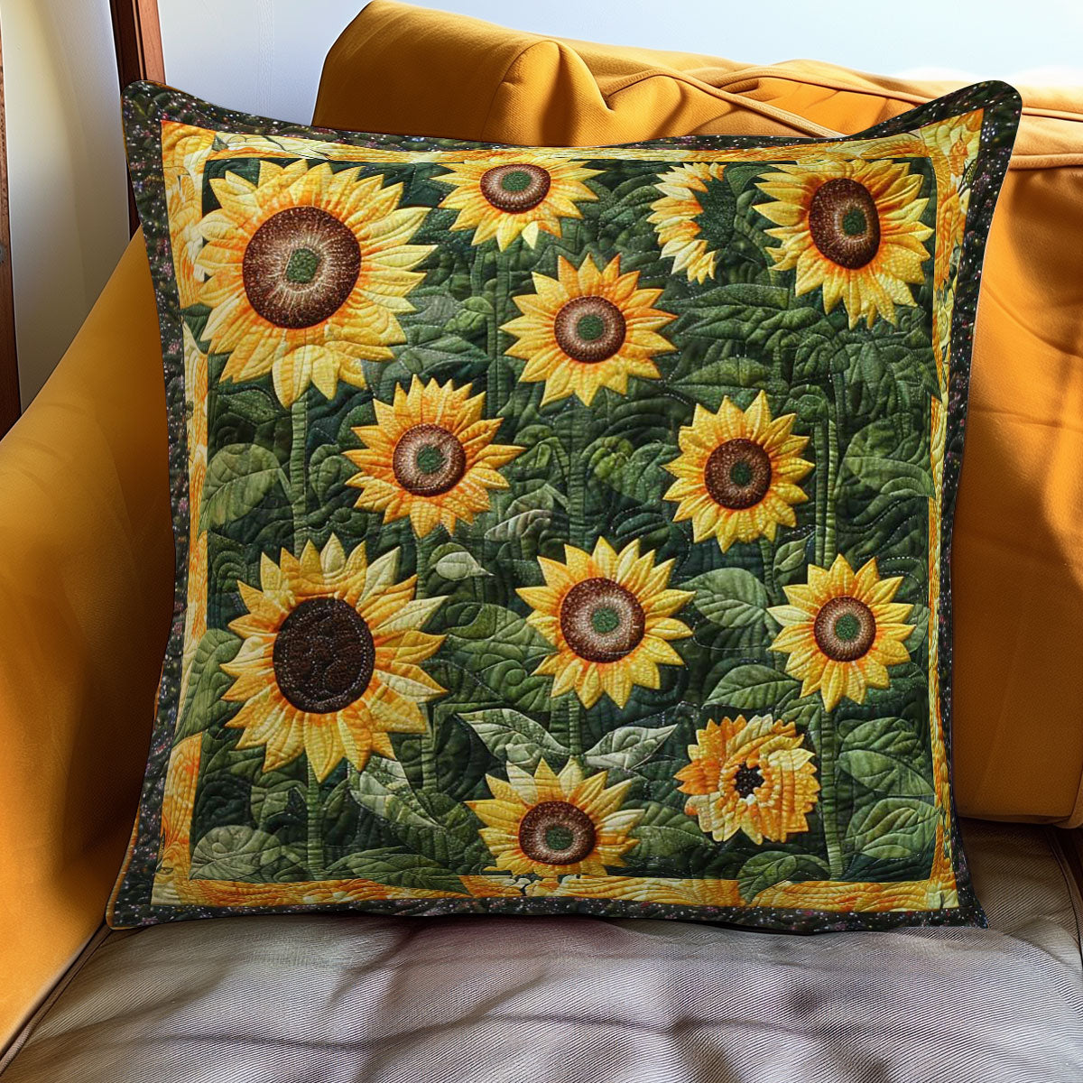 Sunflower Garden WN3007086CL Quilt Pillow Case