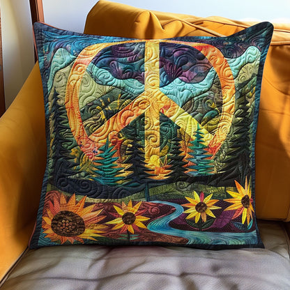 Sunflower Peace Harmony Throw WN1608062CL Quilt Pillow Case