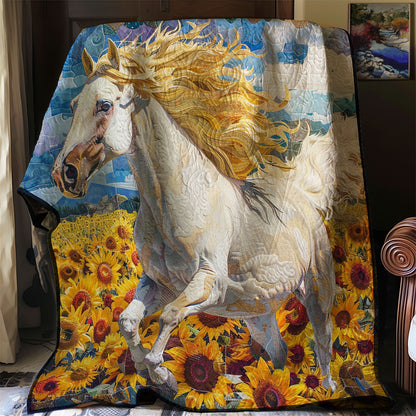 Sunflower Running House WM0909001CL Quilt