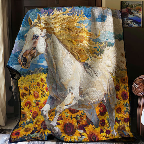 Sunflower Running House WM0909001CL Quilt