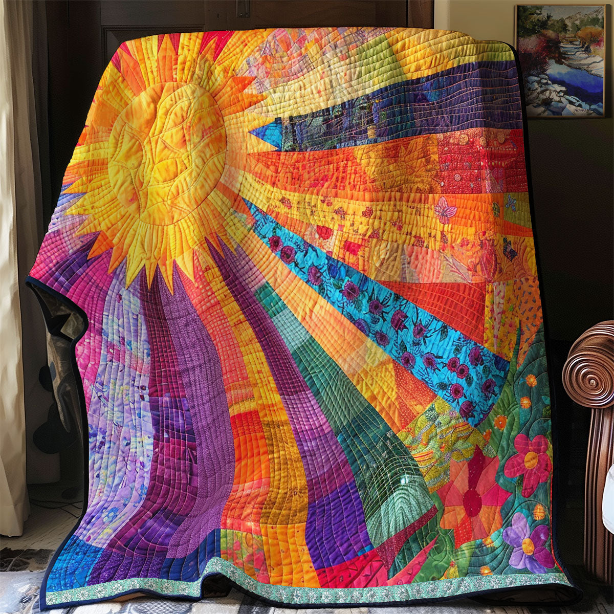 Sunray Bloom WN0909008CL Quilt