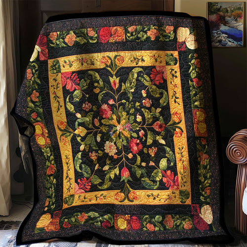 Symmetrical Flowers WN0308019CL Quilt