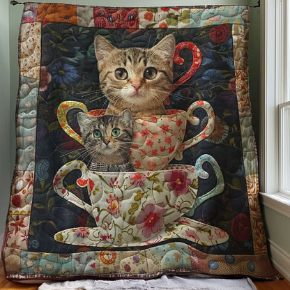 Teacup Cat WM3007001CL Quilt