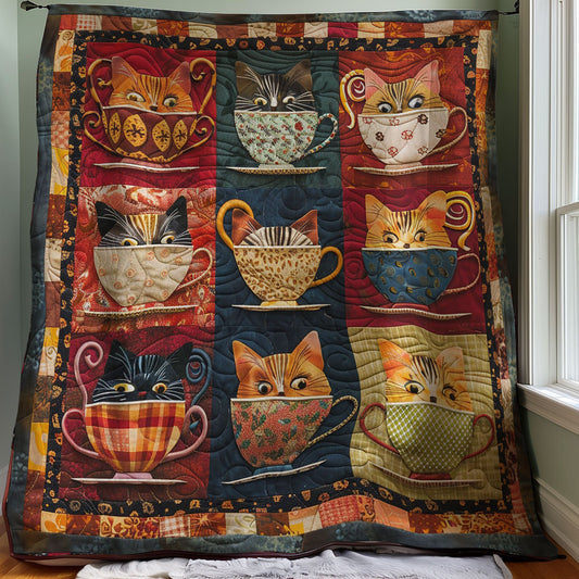 Teacup Cat WM3007002CL Quilt