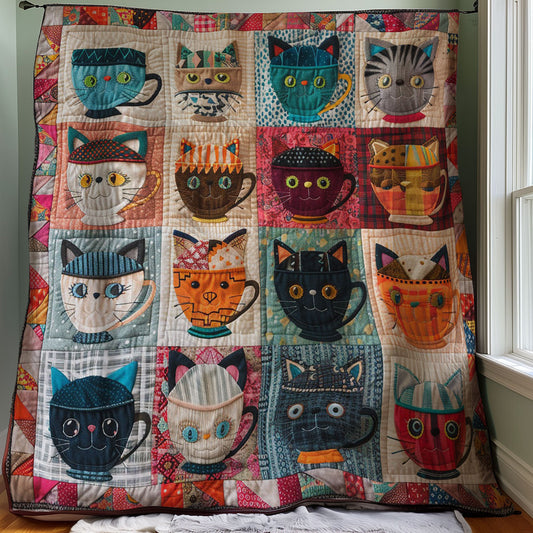 Teacup Cat WM3007003CL Quilt