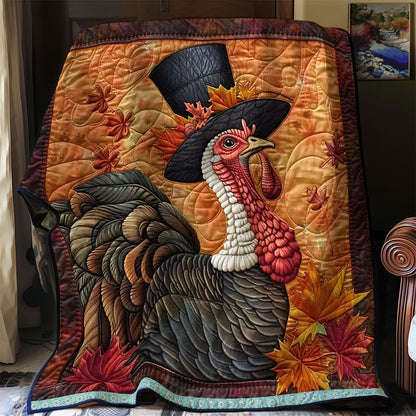 Thanksgiving Turkey In Hats WN1109019CL Quilt