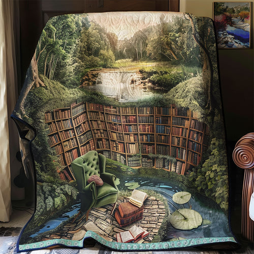 Tranquil Riverside Library WN0909110CL Quilt