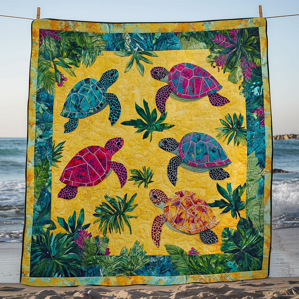 Tropical Sea Turtle WM3008030CL Quilt