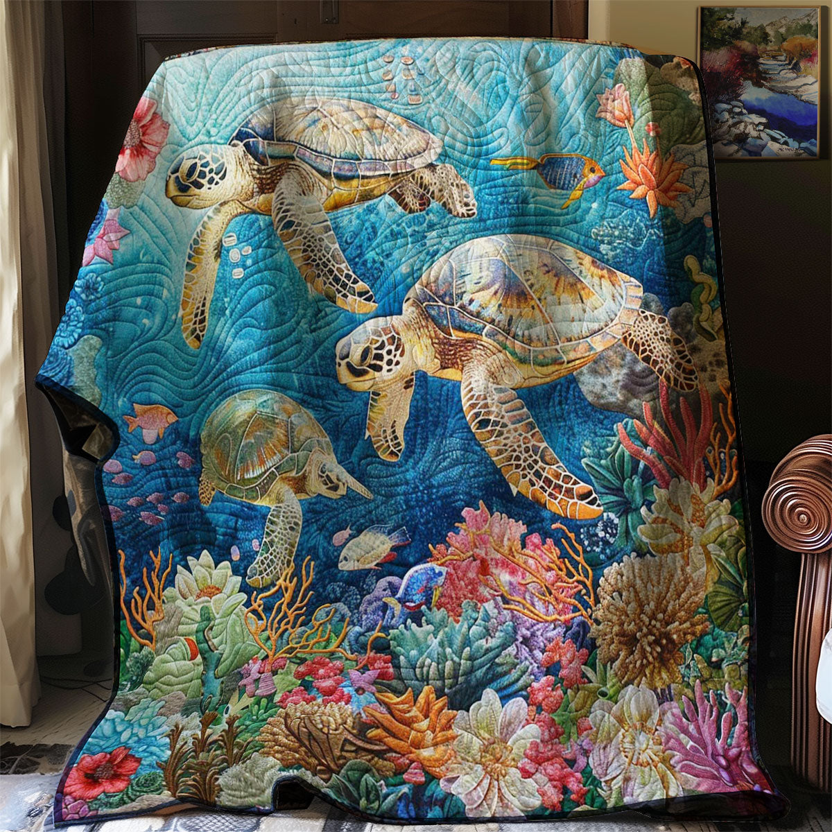 Tropical Turtle Adventure WN1008014CL Quilt