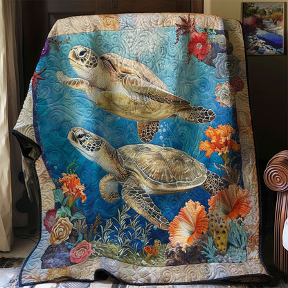 Tropical Turtle Waves WN1008027CL Quilt