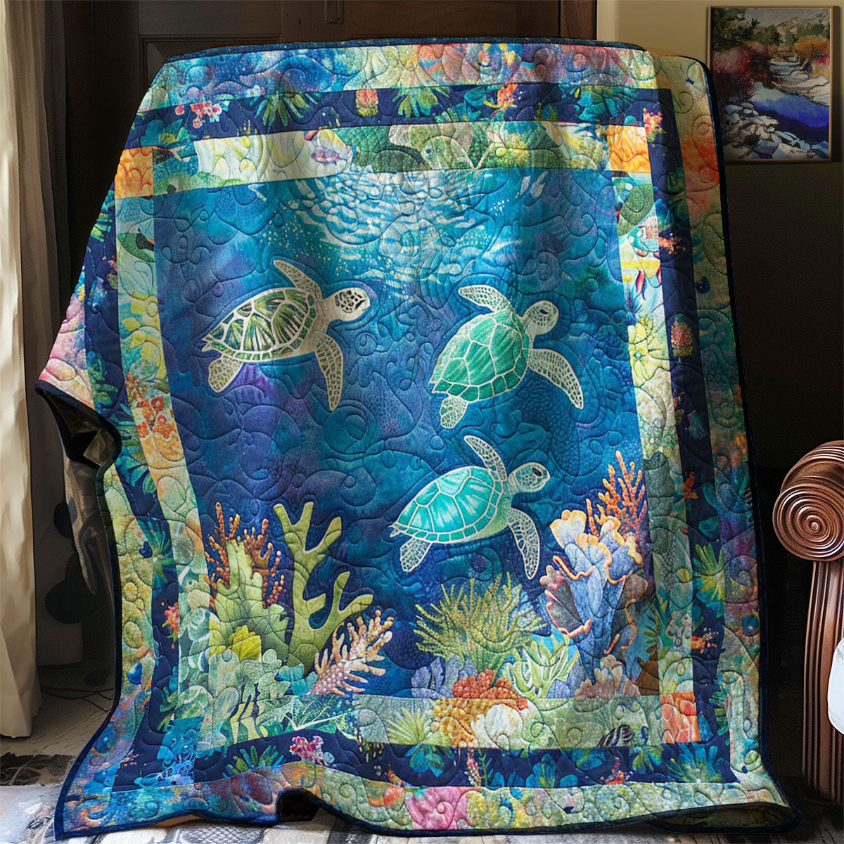 Turtle Lagoon Glow WN0808072CL Quilt