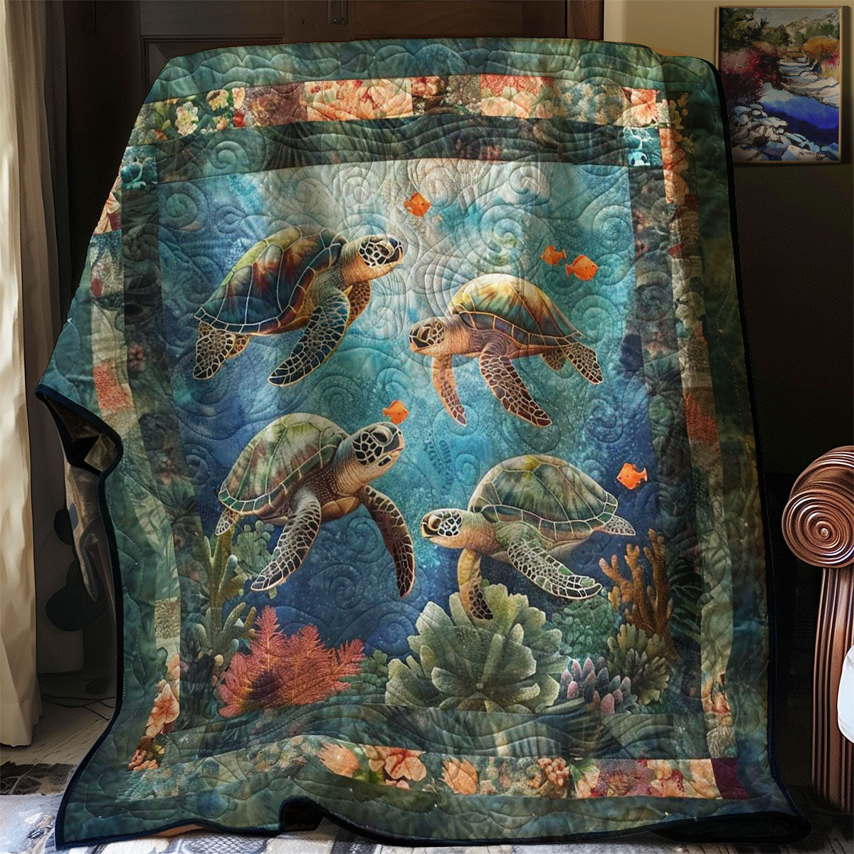 Turtle Reef Dreamscape WN0808074CL Quilt