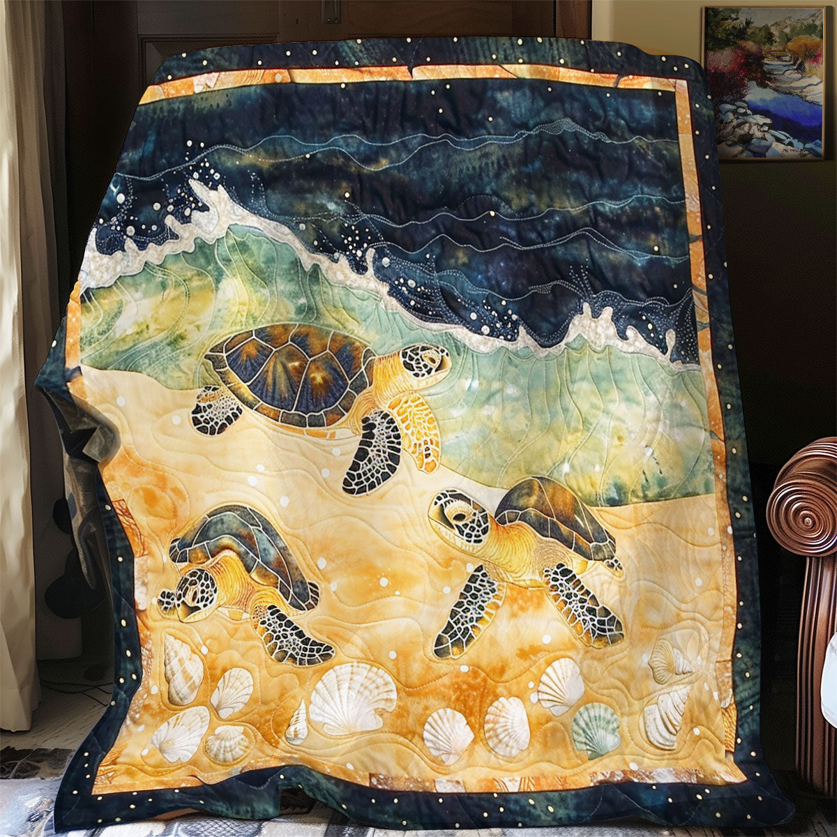 Sea Turtle Bay SR0808044CL Quilt