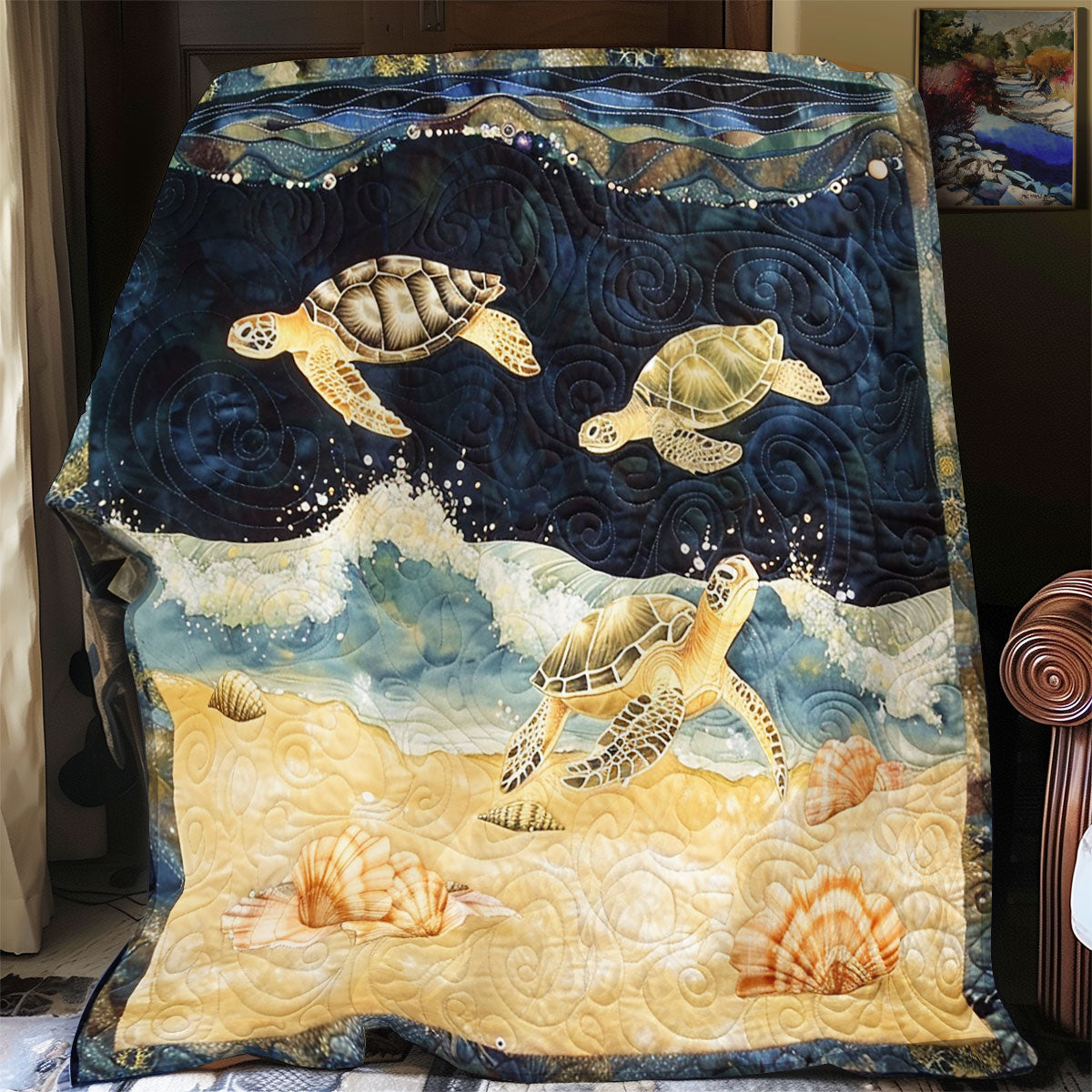 Turtle Ocean SR0808045CL Quilt