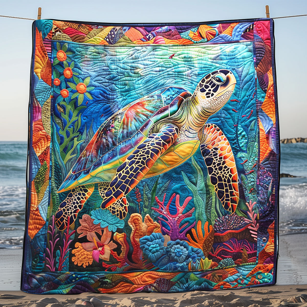 Turtle Sea SR2008043CL Quilt