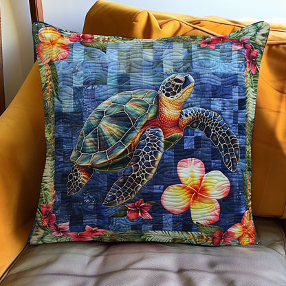 Turtle Tide Blossoms WN3007094CL Quilt Pillow Case